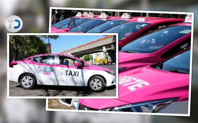 taxi mexicano con placa de serie b