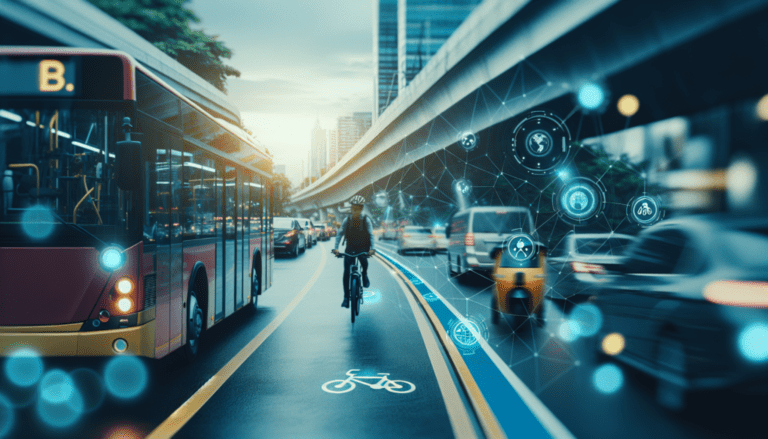 transporte sostenible en la ciudad