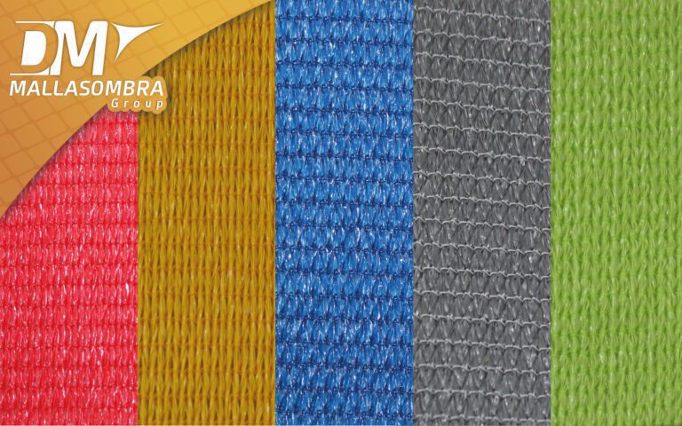 variedad de mallas sombra en diferentes colores