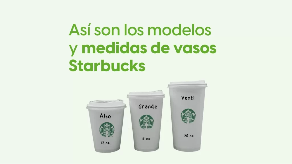 Qué tamaños de vaso de café ofrece Starbucks y qué cantidades tienen