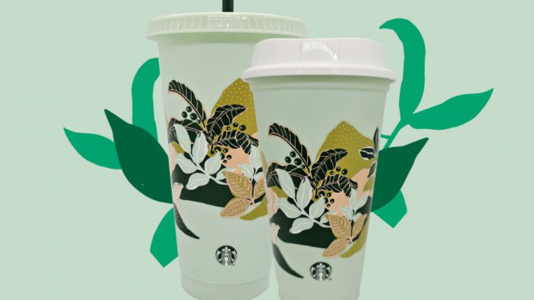 Cómo es el vaso de Starbucks por el DÃa de la Tierra 8 vaso reutilizable de starbucks con naturaleza