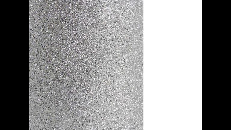 vinil textil glitter plata sobre fondo blanco