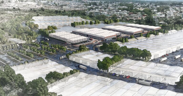 vista aerea del parque industrial los altos